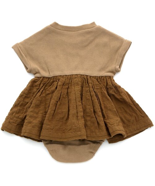 Ampersand（アンパサンド）の「premier ドッキングワンピロンパース（ロンパース・キッズ・ライトグレー/ブラウン/アイボリー・80/70/60）」の6枚目の写真