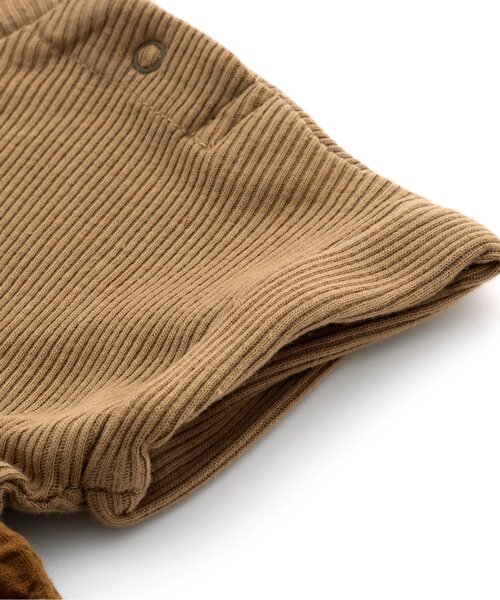 Ampersand（アンパサンド）の「premier ドッキングワンピロンパース（ロンパース・キッズ・ライトグレー/ブラウン/アイボリー・80/70/60）」の8枚目の写真