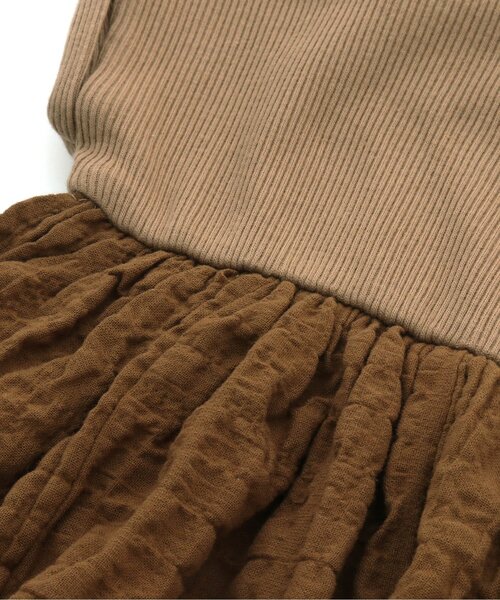 Ampersand（アンパサンド）の「premier ドッキングワンピロンパース（ロンパース・キッズ・ライトグレー/ブラウン/アイボリー・80/70/60）」の9枚目の写真