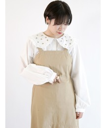 ehka sopo | 飛び刺繍衿ブラウス(シャツ/ブラウス)