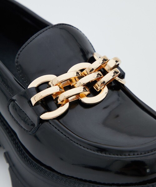 UNITED TOKYO（ユナイテッドトウキョウ）の「チェーンパンプローファー（ローファー・レディース・ホワイト/ブラック・2/3/1）」の9枚目の写真