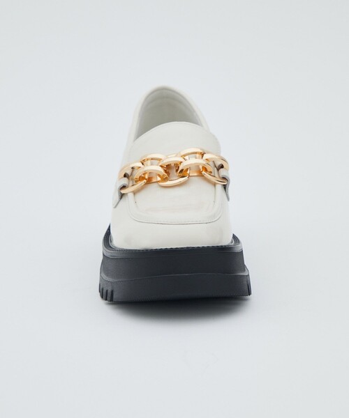 UNITED TOKYO（ユナイテッドトウキョウ）の「チェーンパンプローファー（ローファー・レディース・ホワイト/ブラック・2/3/1）」の12枚目の写真