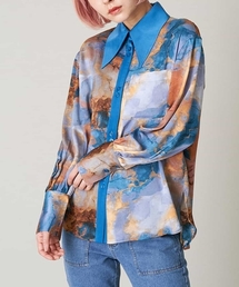 A de a.v.v | ビッグ襟柄シャツ(シャツ/ブラウス)