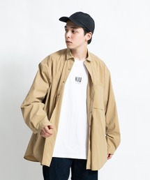 ウォーターリペレント オーバーサイズ シャツジャケット