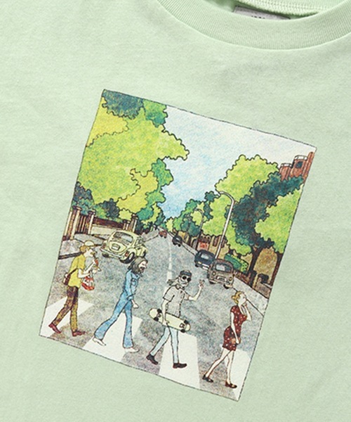 Ocean&Ground(オーシャン&グラウンド)の「FUNNYグラフィックTシャツ(80~140cm)(Tシャツ/カットソー・キッズ・ブラウン/ライトグリーン/マスタード・90/100/110/120/80/130/95/140)」の10枚目の写真