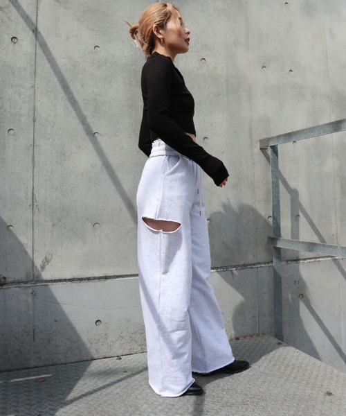 FIG&VIPER（フィグアンドバイパー）の「衿付きcomfyTOP（Tシャツ/カットソー・レディース・ホワイト/ライトグレー/ブラック・FREE）」の19枚目の写真