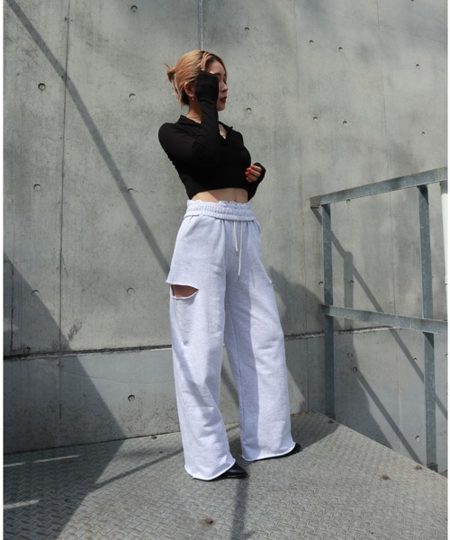 FIG&VIPER（フィグアンドバイパー）の「衿付きcomfyTOP（Tシャツ/カットソー・レディース・ホワイト/ライトグレー/ブラック・FREE）」の20枚目の写真