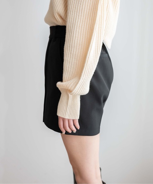 WEGO（ウィゴー）の「WEGO/ピンタックショートパンツ（その他パンツ・レディース・ブラック/アイボリー/ベージュ・FREE）」の12枚目の写真