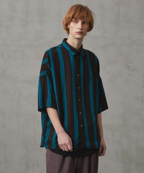 SHAREEF（シャリーフ）の「STRIPE JQ S/S SHIRTS（シャツ/ブラウス