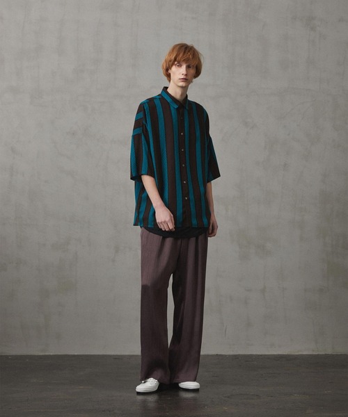 SHAREEF（シャリーフ）の「STRIPE JQ S/S SHIRTS（シャツ/ブラウス