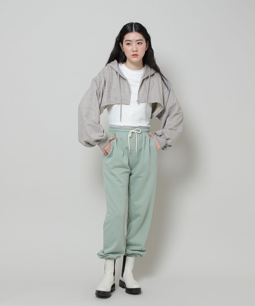 ALAND(エーランド)の「3.3Field Trip/BOLERO ZIP-UP HOODIE 2277658(カーディガン/ボレロ・レディース・ブラック/グレー/ダークブルー/ネイビー・FREE)」の13枚目の写真