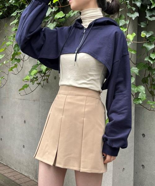 ALAND(エーランド)の「3.3Field Trip/BOLERO ZIP-UP HOODIE 2277658(カーディガン/ボレロ・レディース・ブラック/グレー/ダークブルー/ネイビー・FREE)」の5枚目の写真