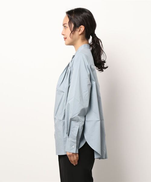 PICCIN（ピッチン）の「タイプライタータックシャツ（シャツ/ブラウス・レディース・ブラック/オフホワイト/サックスブルー・M）」の15枚目の写真