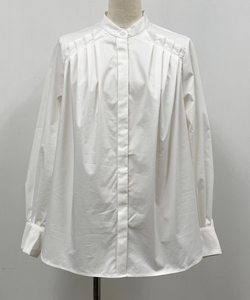 PICCIN（ピッチン）の「タイプライタータックシャツ（シャツ/ブラウス・レディース・ブラック/オフホワイト/サックスブルー・M）」の19枚目の写真