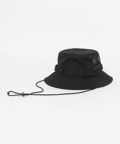 SENSE OF PLACE by URBAN RESEARCH(センスオブプレイスバイアーバンリサーチ)の「リップストップサファリハット(ハット・メンズ・ブラック/ライトカーキ・ONE)」の7枚目の写真