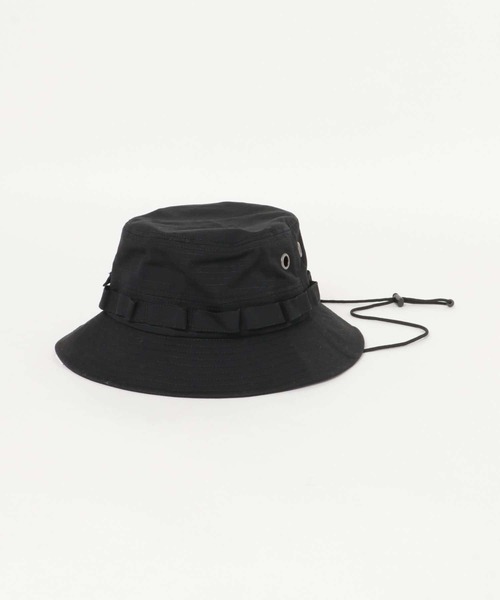 SENSE OF PLACE by URBAN RESEARCH(センスオブプレイスバイアーバンリサーチ)の「リップストップサファリハット(ハット・メンズ・ブラック/ライトカーキ・ONE)」の6枚目の写真
