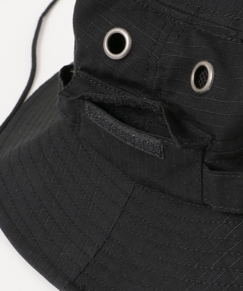 SENSE OF PLACE by URBAN RESEARCH(センスオブプレイスバイアーバンリサーチ)の「リップストップサファリハット(ハット・メンズ・ブラック/ライトカーキ・ONE)」の4枚目の写真