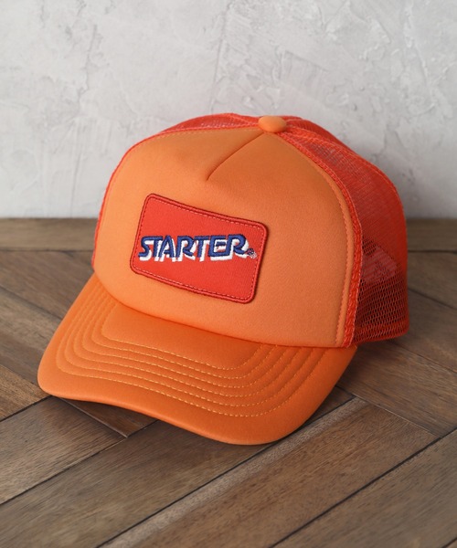 STARTER（スターター）の「【STARTER/スターター】トラックメッシュ ロゴキャップ（キャップ・メンズ・ブラック/ネイビー/グレー/レッド/オレンジ/グリーン・FREE）」の6枚目の写真