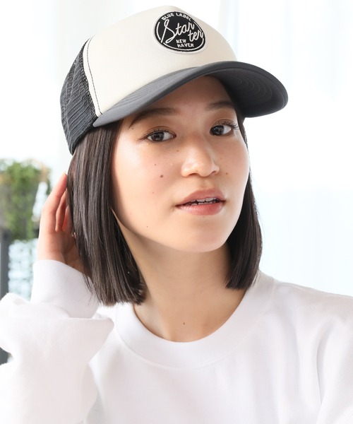 STARTER（スターター）の「【STARTER/スターター】トラックメッシュ ロゴキャップ（キャップ・メンズ・ブラック/ネイビー/グレー/レッド/オレンジ/グリーン・FREE）」の11枚目の写真