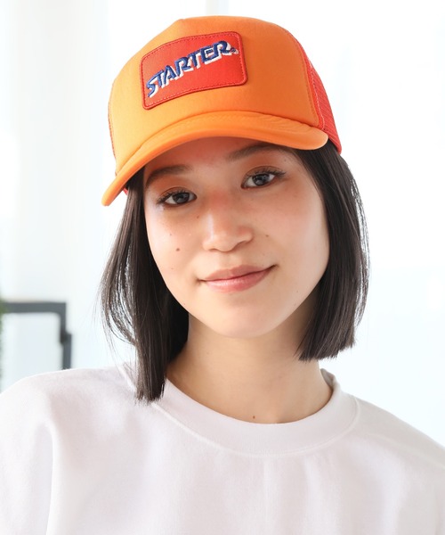STARTER（スターター）の「【STARTER/スターター】トラックメッシュ ロゴキャップ（キャップ・メンズ・ブラック/ネイビー/グレー/レッド/オレンジ/グリーン・FREE）」の19枚目の写真