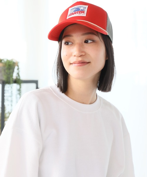 STARTER（スターター）の「【STARTER/スターター】トラックメッシュ ロゴキャップ（キャップ・メンズ・ブラック/ネイビー/グレー/レッド/オレンジ/グリーン・FREE）」の16枚目の写真