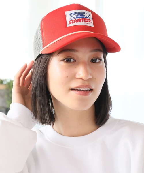 STARTER（スターター）の「【STARTER/スターター】トラックメッシュ ロゴキャップ（キャップ・メンズ・ブラック/ネイビー/グレー/レッド/オレンジ/グリーン・FREE）」の17枚目の写真