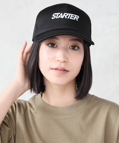STARTER（スターター）の「【STARTER/スターター】トラックメッシュ ロゴキャップ（キャップ・メンズ・ブラック/ネイビー/グレー/レッド/オレンジ/グリーン・FREE）」の9枚目の写真
