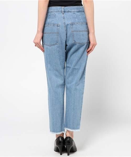 Kastane(カスタネ)の「【Kastane】ダメージ断ち切りデニムパンツ(デニムパンツ・レディース・ライトブルー・SMALL/MEDIUM)」の4枚目の写真