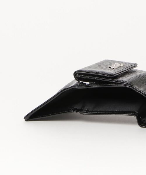 X-girl（エックスガール）の「FAUX CROC MINI WALLET/フェイク　クロコダイル　ミニ財布（財布・レディース・ブラック/オレンジ/ブルー/ネイビー/ピンク・ONE SIZE）」の21枚目の写真