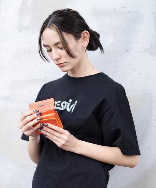 X-girl（エックスガール）の「FAUX CROC MINI WALLET/フェイク　クロコダイル　ミニ財布（財布・レディース・ブラック/オレンジ/ブルー/ネイビー/ピンク・ONE SIZE）」の7枚目の写真