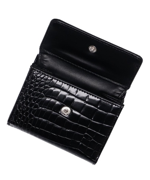 X-girl（エックスガール）の「FAUX CROC MINI WALLET/フェイク　クロコダイル　ミニ財布（財布・レディース・ブラック/オレンジ/ブルー/ネイビー/ピンク・ONE SIZE）」の10枚目の写真