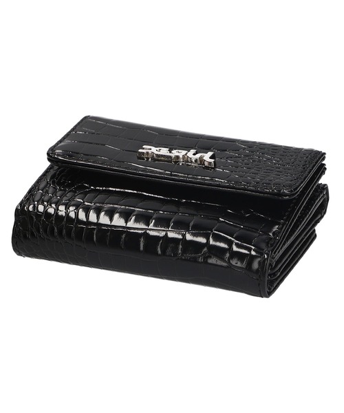 X-girl（エックスガール）の「FAUX CROC MINI WALLET/フェイク　クロコダイル　ミニ財布（財布・レディース・ブラック/オレンジ/ブルー/ネイビー/ピンク・ONE SIZE）」の13枚目の写真