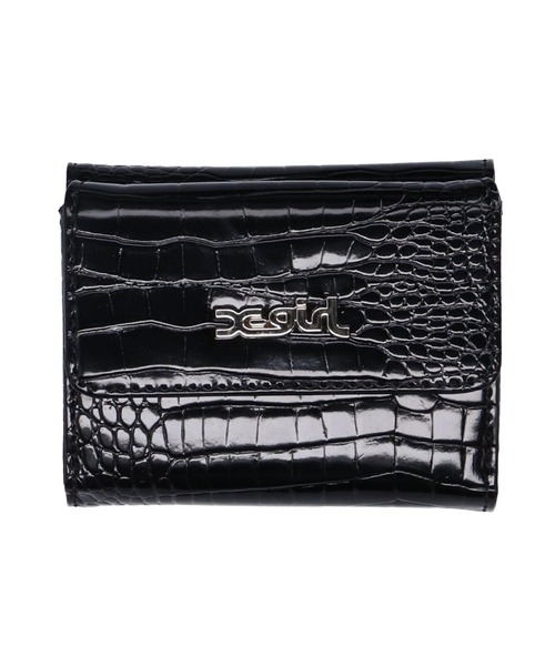 X-girl（エックスガール）の「FAUX CROC MINI WALLET/フェイク