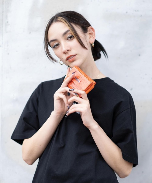 X-girl（エックスガール）の「FAUX CROC MINI WALLET/フェイク　クロコダイル　ミニ財布（財布・レディース・ブラック/オレンジ/ブルー/ネイビー/ピンク・ONE SIZE）」の20枚目の写真
