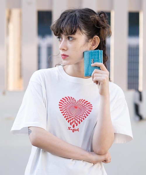 X-girl（エックスガール）の「FAUX CROC MINI WALLET/フェイク　クロコダイル　ミニ財布（財布・レディース・ブラック/オレンジ/ブルー/ネイビー/ピンク・ONE SIZE）」の19枚目の写真