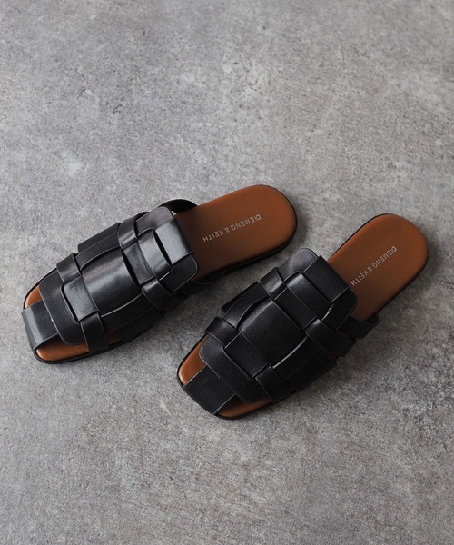 Riberry（リベリー）の「編み込みスリッパサンダル/グルカスリッパサンダル（サンダル・レディース・ホワイト/ブラック/ブラウン・MEDIUM/LARGE）」の16枚目の写真