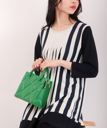 BRODIAEA（ブローディア）の「BRODIAEA タックストライプ チュニック　日本製（Tシャツ/カットソー）」