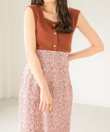 Heather | スクエアボタンニットタンク　288261(タンクトップ)