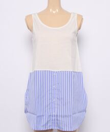 HONEYSUCKLE ROSE | 【HONEYSUCKLE ROSE】裾シャツ切り替えタンク(タンクトップ)