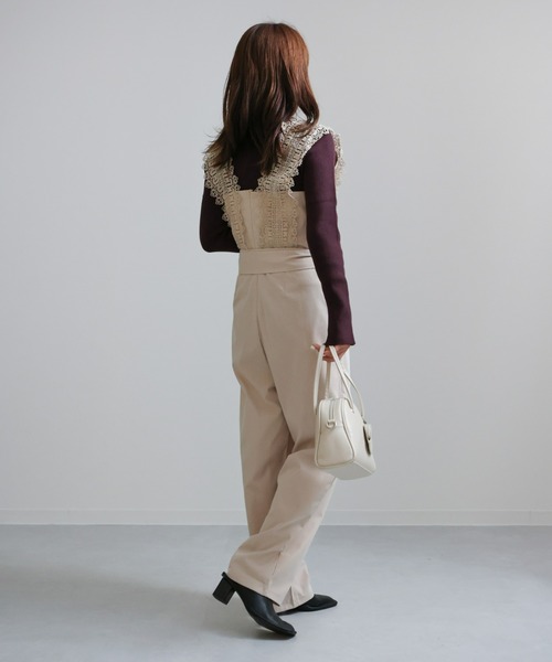 sakishimatokyo（サキシマトーキョー）の「クロシェロンパース（サロペット/オーバーオール・レディース・アイボリー/ブラック・FREE）」の19枚目の写真