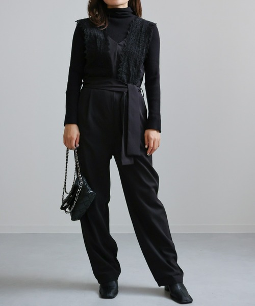 sakishimatokyo（サキシマトーキョー）の「クロシェロンパース（サロペット/オーバーオール・レディース・アイボリー/ブラック・FREE）」の12枚目の写真