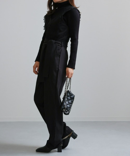 sakishimatokyo（サキシマトーキョー）の「クロシェロンパース（サロペット/オーバーオール・レディース・アイボリー/ブラック・FREE）」の11枚目の写真