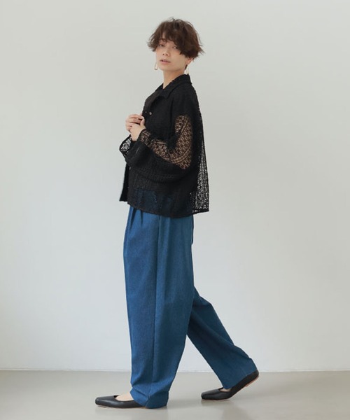 ETRE TOKYO（エトレトウキョウ）の「レーシーショートシャツ（シャツ