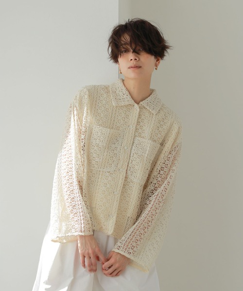 ETRE TOKYO エトレ 未使用品 ショートスウェットシャツ アイボリー バルーンスリーブショートトップス（シャツ/ブラウス）｜ETRE