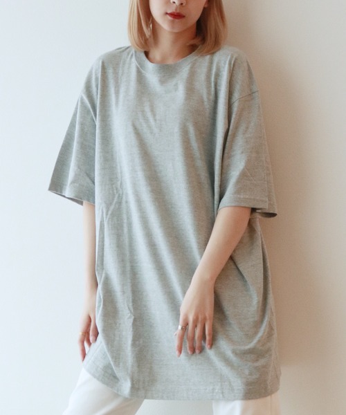 sevens(セブンズ)の「【sevens】5.6oz 無地カラーBIG Tシャツ オーバーサイズ(Tシャツ/カットソー・レディース・イエロー/ロイヤルブルー/パープル/ダークブラウン/カーキ系/ネイビー/サックスブルー/ライトベージュ/ミックスグレー/オレンジ系その他/グリーン/レッド/ブラック/ラベンダー/ピンク/ホワイト・XX-LARGE)」の5枚目の写真