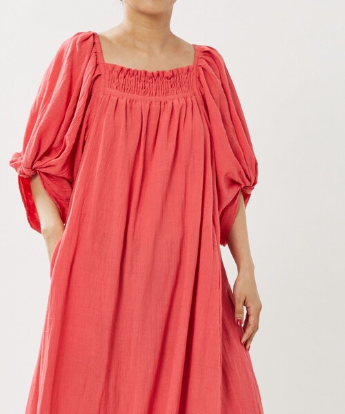 Freada（フリーダ）の「Freada/フリーダ インドドビー袖ワンピース（ワンピース・レディース・ピンク/グリーン・ﾌﾘ-）」の19枚目の写真