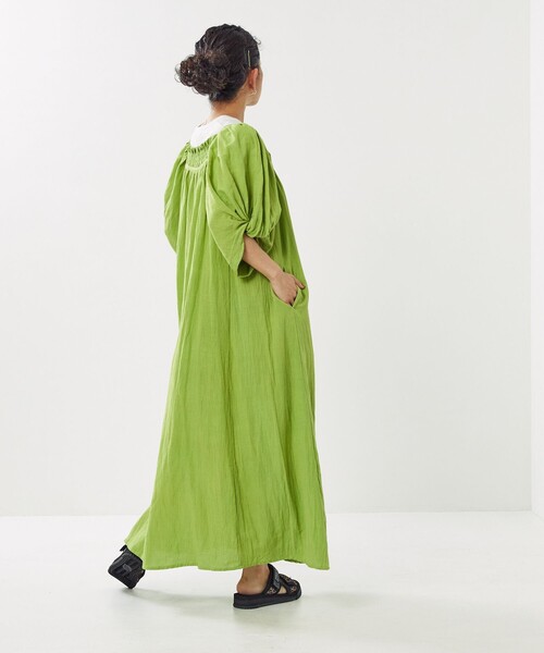 Freada（フリーダ）の「Freada/フリーダ インドドビー袖ワンピース（ワンピース・レディース・ピンク/グリーン・ﾌﾘ-）」の15枚目の写真