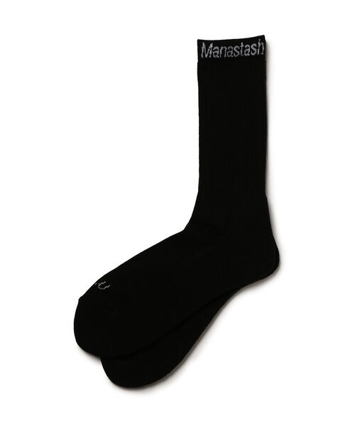 MANASTASH（マナスタッシュ）の「【直営店限定】MANASTASH N.A.U/マナスタッシュエヌエーユー　N.A.U SOCKS エヌエーユーソックス（ソックス/靴下・メンズ・ホワイト/ブラック/グレー・FREE）」の2枚目の写真