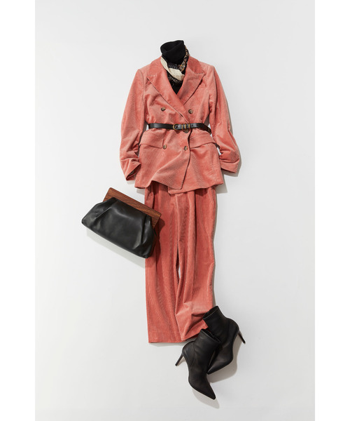 Banana Republic(バナナリパブリック)の「ラージ レザー クラッチBag(クラッチバッグ・レディース・ブラック/アイボリー・ONE SIZE)」の16枚目の写真