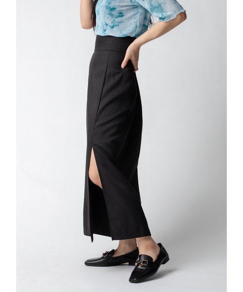 Adoon plain(アドーンプレーン)の「【美シルエット】スリットナロータイトスカート(スカート・レディース・ブラック/スモークピンク・MEDIUM/LARGE)」の11枚目の写真